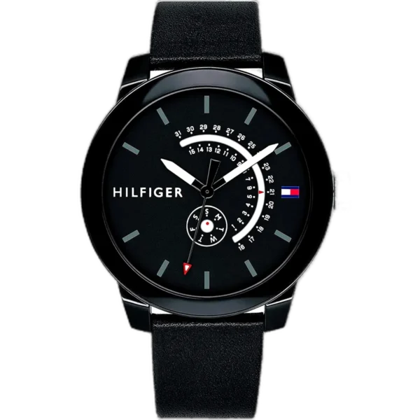 Tommy Hilfiger Watch Denim For Men - 1791479, With Black Dial