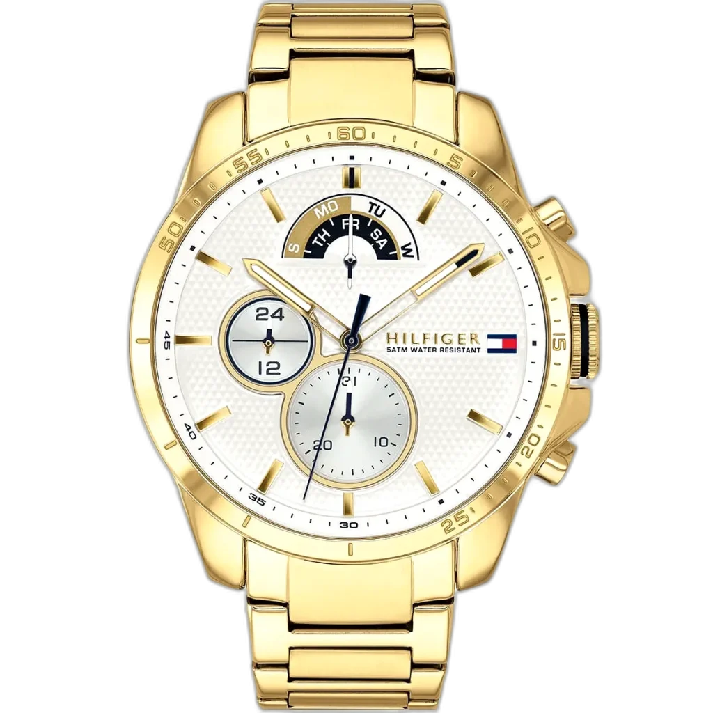 Tommy Hilfiger Watch Decker For Men - 1791538, With White Dial