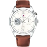 Tommy Hilfiger Watch Deacan For Men - 1791550, With Silver Dial