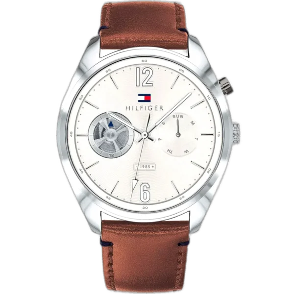 Tommy Hilfiger Watch Deacan For Men - 1791550, With Silver Dial