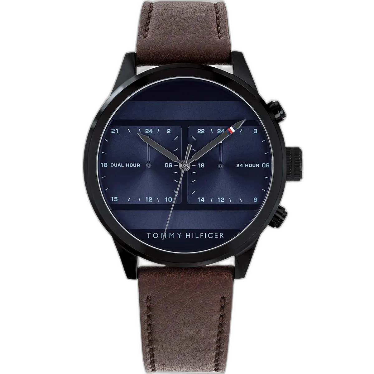 ساعة تومي هيلفيغر للرجال 179159301_nobg Tommy Hilfiger Watch Icon For Men - 1791593, With Blue Dial