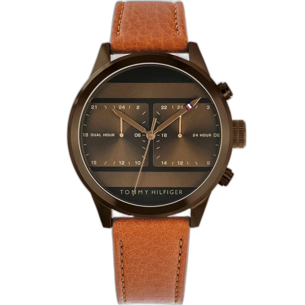 Tommy Hilfiger Watch Icon For Men - 1791594, With Brown Dial