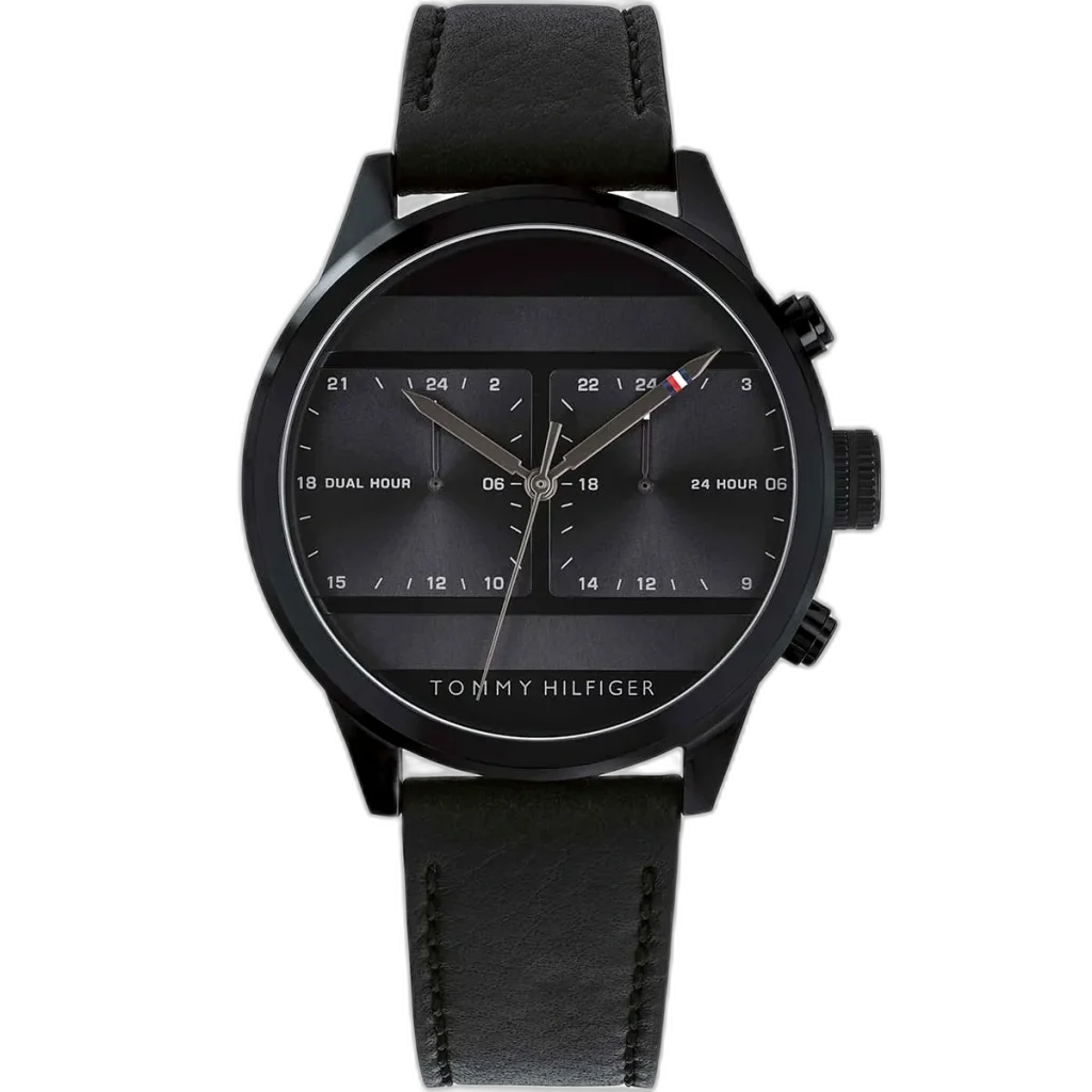 Tommy Hilfiger Watch Icon For Men - 1791595, With Black Dial