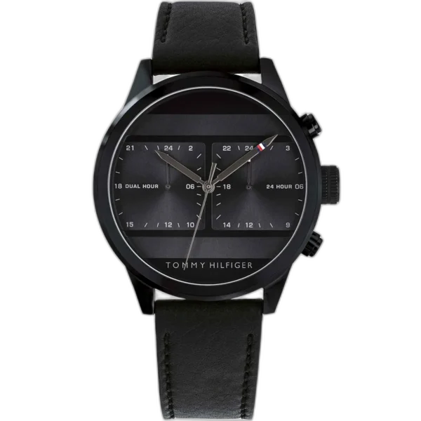Tommy Hilfiger Watch Icon For Men - 1791595, With Black Dial