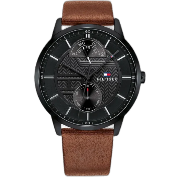 Tommy Hilfiger Watch Hunter For Men - 1791604, With Black Dial
