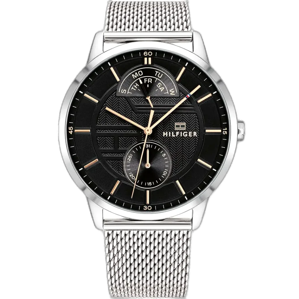 Tommy Hilfiger Watch Hunter For Men - 1791610, With Black Dial