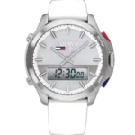 Tommy Hilfiger Watch Jeans For Men - 1791764, With Silver Dial