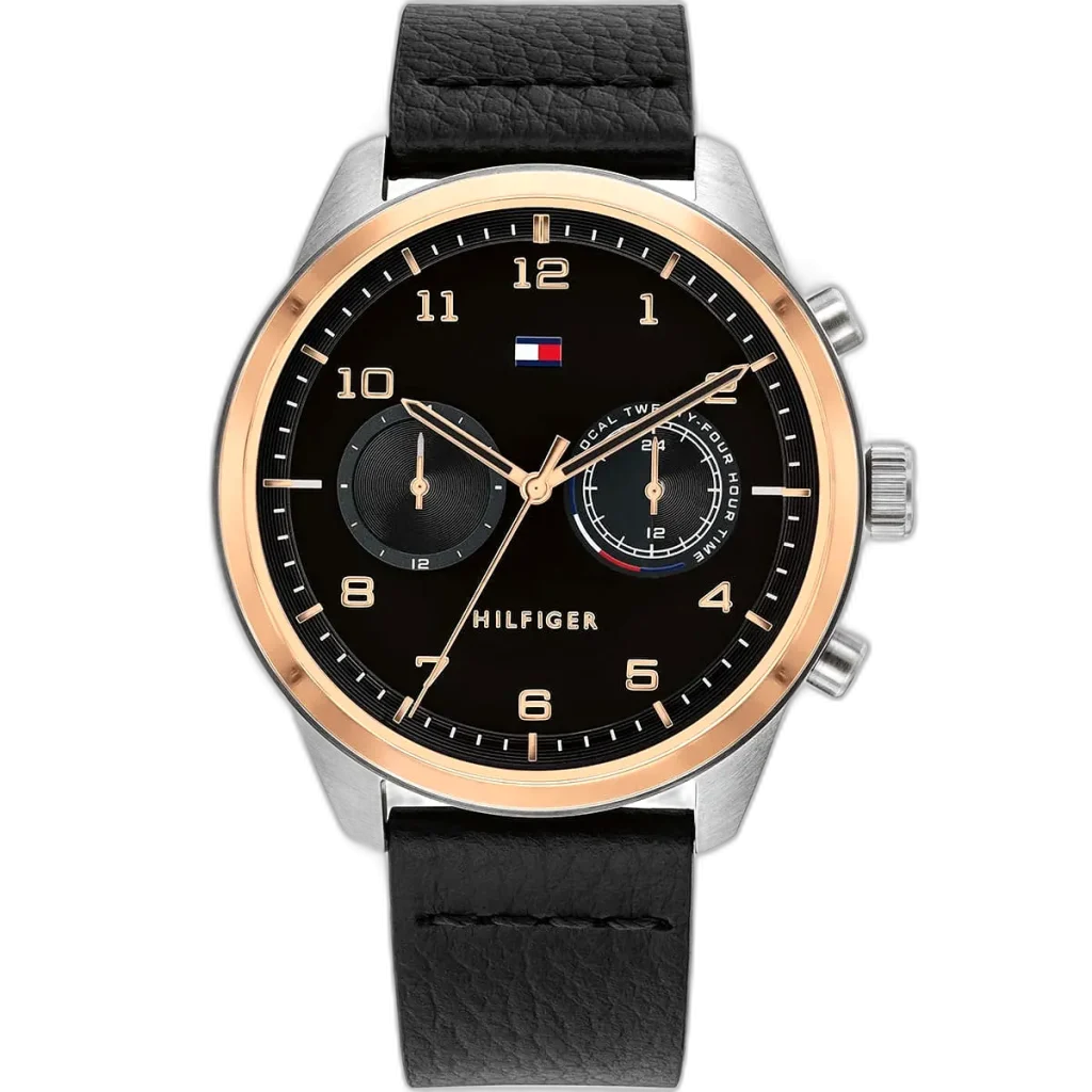 Tommy Hilfiger Watch Patrick For Men - 1791786, With Black Dial