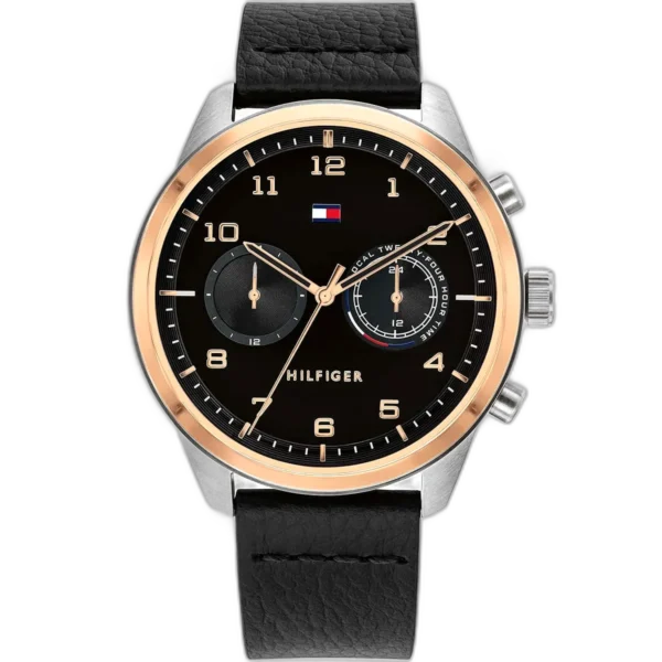 Tommy Hilfiger Watch Patrick For Men - 1791786, With Black Dial