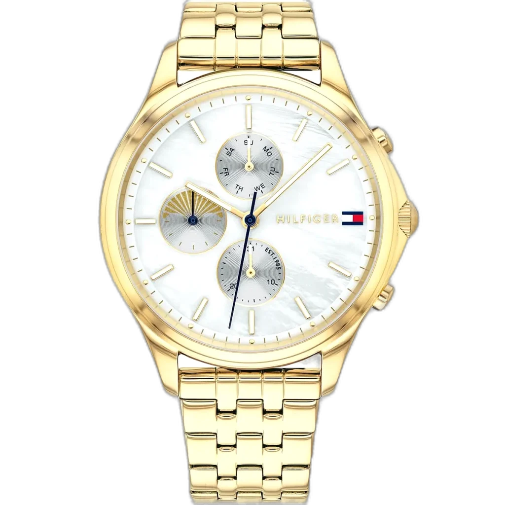 Tommy Hilfiger Watch Whitney For Women - 1782121, With White Dial and Gold Stainless Steel Bracelet