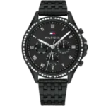 Tommy Hilfiger Watch Ari For Women - 1782144, With Black Dial and Black Stainless Steel Bracelet