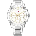 Tommy Hilfiger Watch Haven For Women - 1782194, With White Dial and Silver Stainless Steel Bracelet