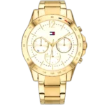 Tommy Hilfiger Watch Haven For Women - 1782195, With White Dial and Gold Stainless Steel Bracelet