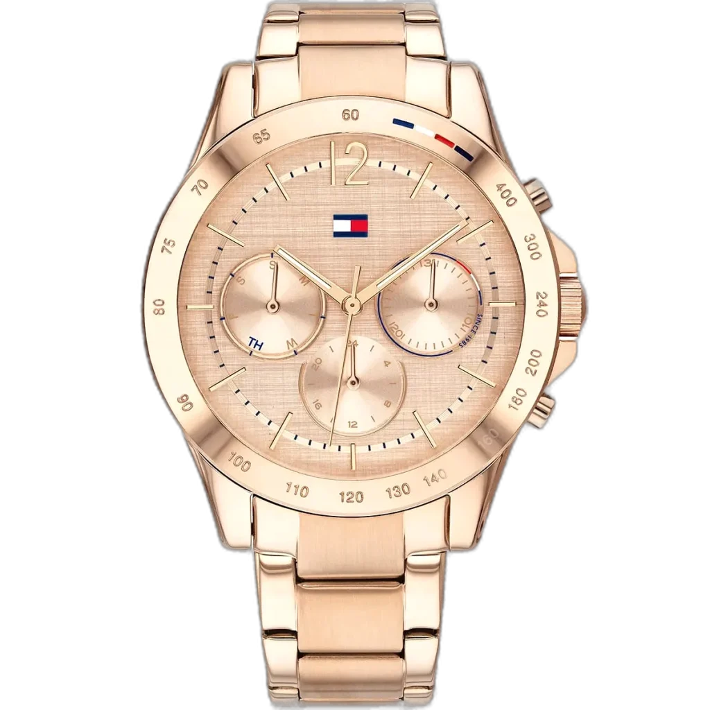 Tommy Hilfiger Watch Haven For Women - 1782197, With Rose Gold Dial and Rose Gold Stainless Steel Bracelet