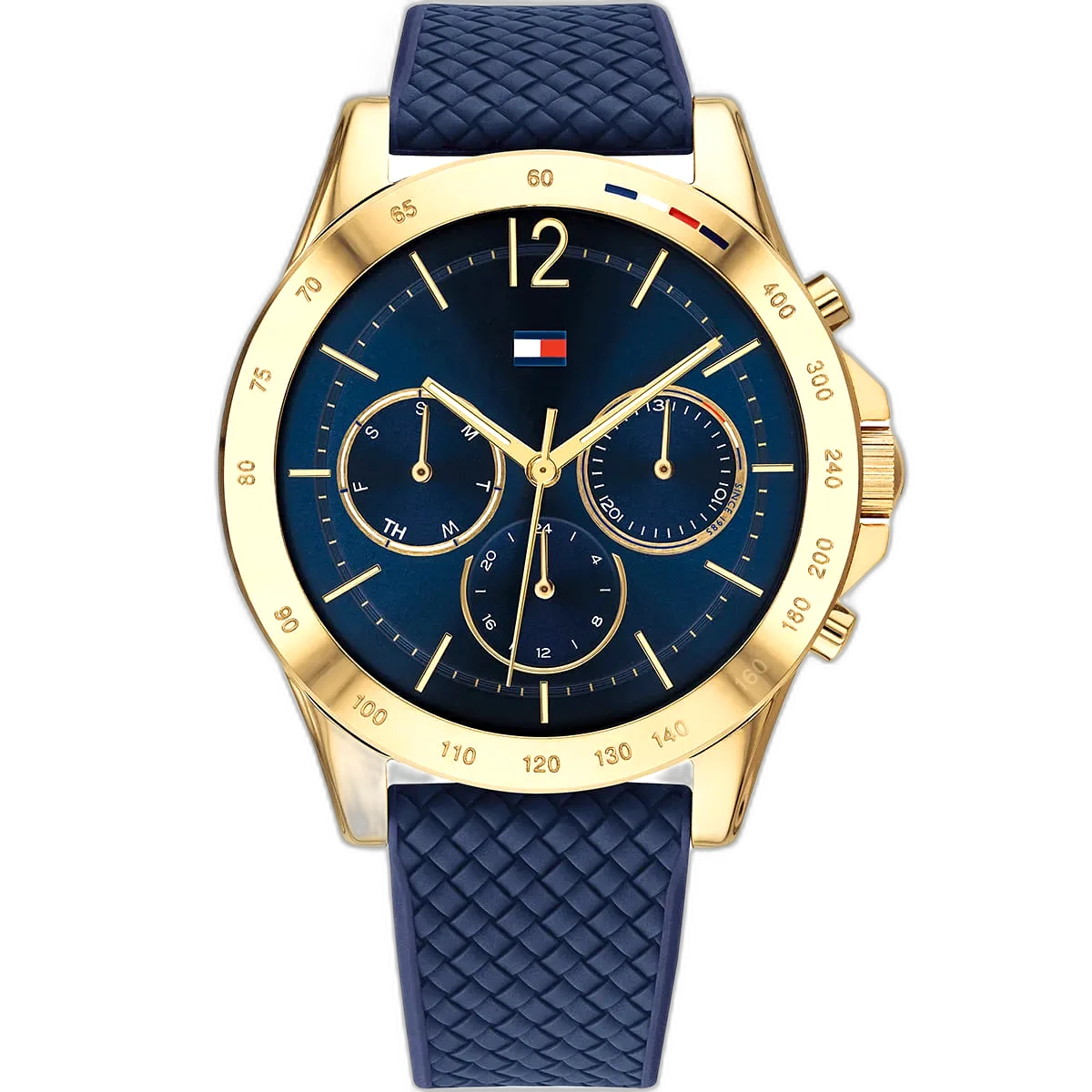 ساعة تومي هيلفيغر للنساء 178219801_nobg Tommy Hilfiger Watch Haven For Women - 1782198, With Blue Dial and Blue Silicone Strap