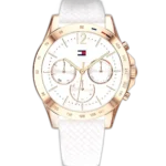 Tommy Hilfiger Watch Haven For Women - 1782199, With White Dial and White Silicone Strap