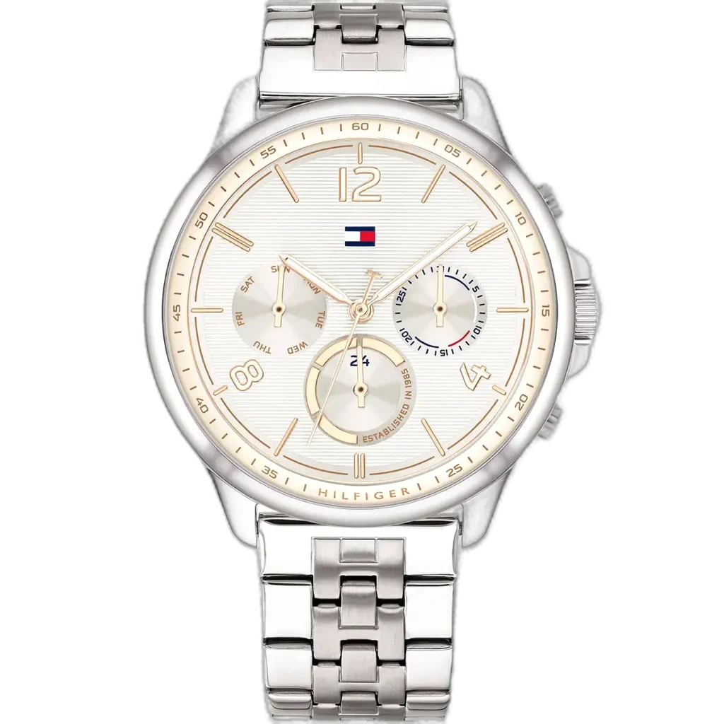 Tommy Hilfiger Watch Harper For Women - 1782222, With White Dial and Silver Stainless Steel Bracelet