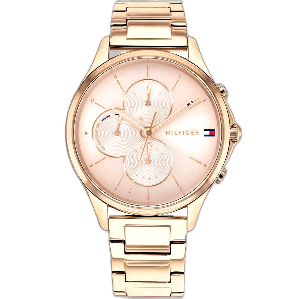 Tommy Hilfiger Watch Skylar For Women - 1782259, With Rose Gold Dial and Rose Gold Stainless Steel Bracelet