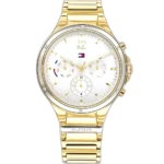 Tommy Hilfiger Watch Eve For Women - 1782278, With Silver Dial and Gold Stainless Steel Bracelet