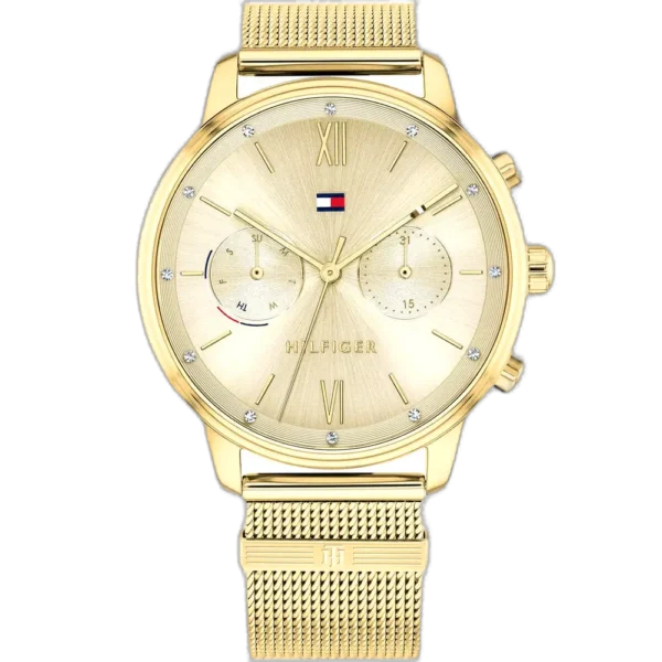 Tommy Hilfiger Watch Blake For Women - 1782302, With Gold Dial and Gold Stainless Steel Bracelet