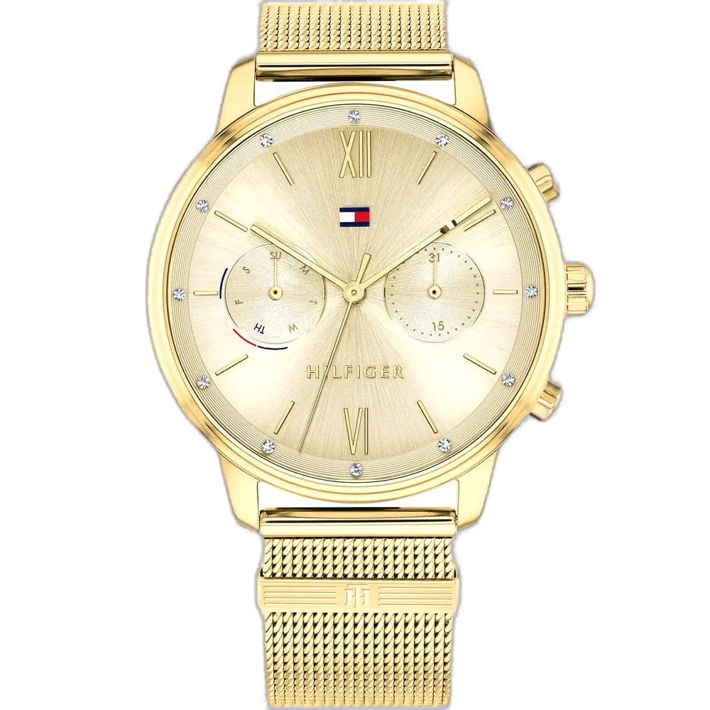 Tommy Hilfiger Watch Blake For Women - 1782302, With Gold Dial and Gold Stainless Steel Bracelet