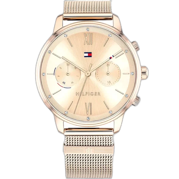 Tommy Hilfiger Watch Blake For Women - 1782303, With Rose Gold Dial and Rose Gold Stainless Steel Bracelet