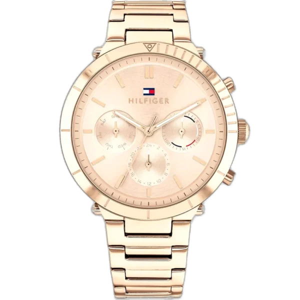 Tommy Hilfiger Watch Emery For Women - 1782347, With Rose Gold Dial and Rose Gold Stainless Steel Bracelet