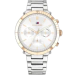 Tommy Hilfiger Watch Emery For Women - 1782348, With Silver Dial and Silver Stainless Steel Bracelet