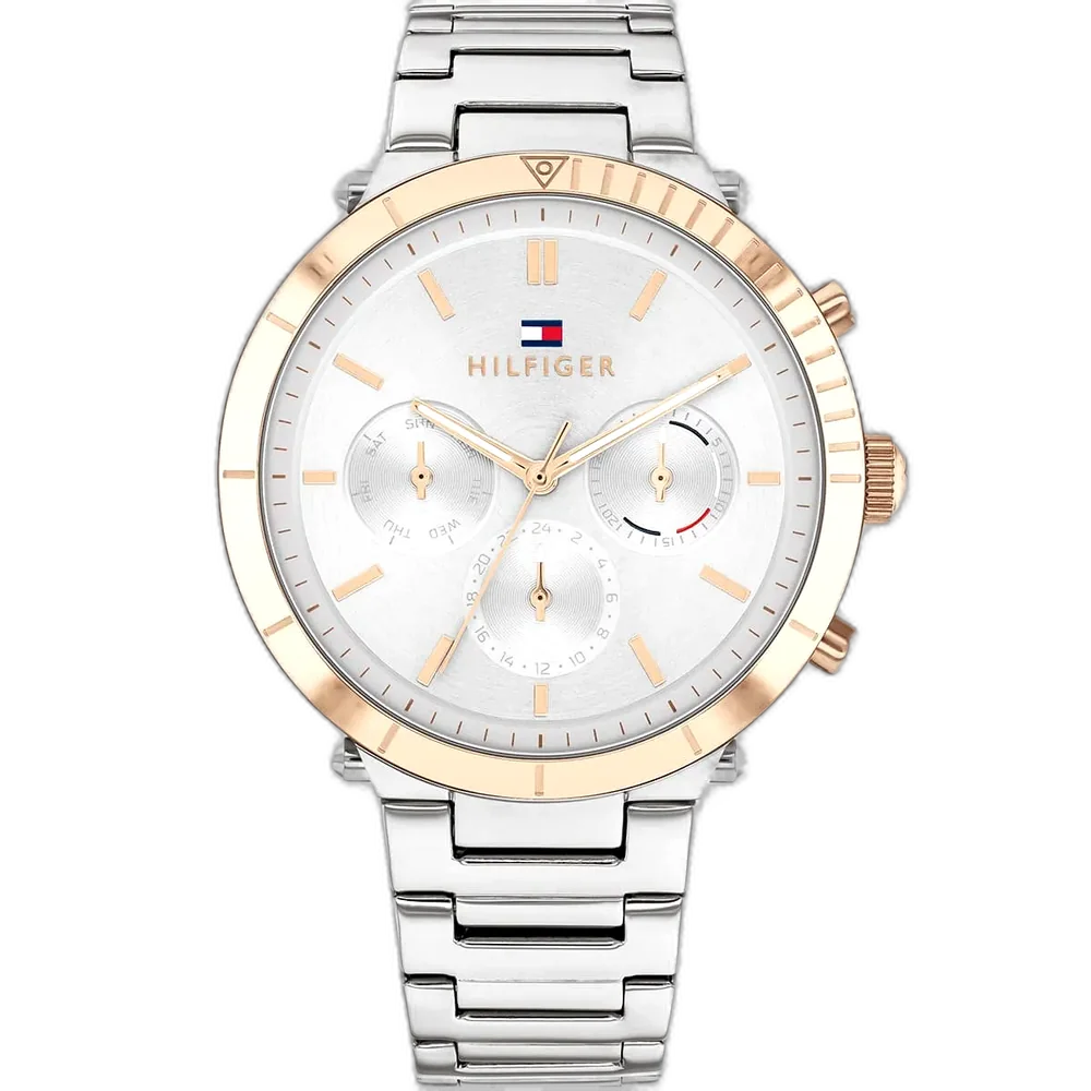 Tommy Hilfiger Watch Emery For Women - 1782348, With Silver Dial and Silver Stainless Steel Bracelet