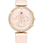 Tommy Hilfiger Watch Luna For Women - 1782395, With Blush Dial and Blush Genuine Leather Strap