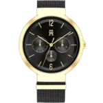 Tommy Hilfiger Watch Lidia For Women - 1782540, With Black Dial and Black Stainless Steel Bracelet