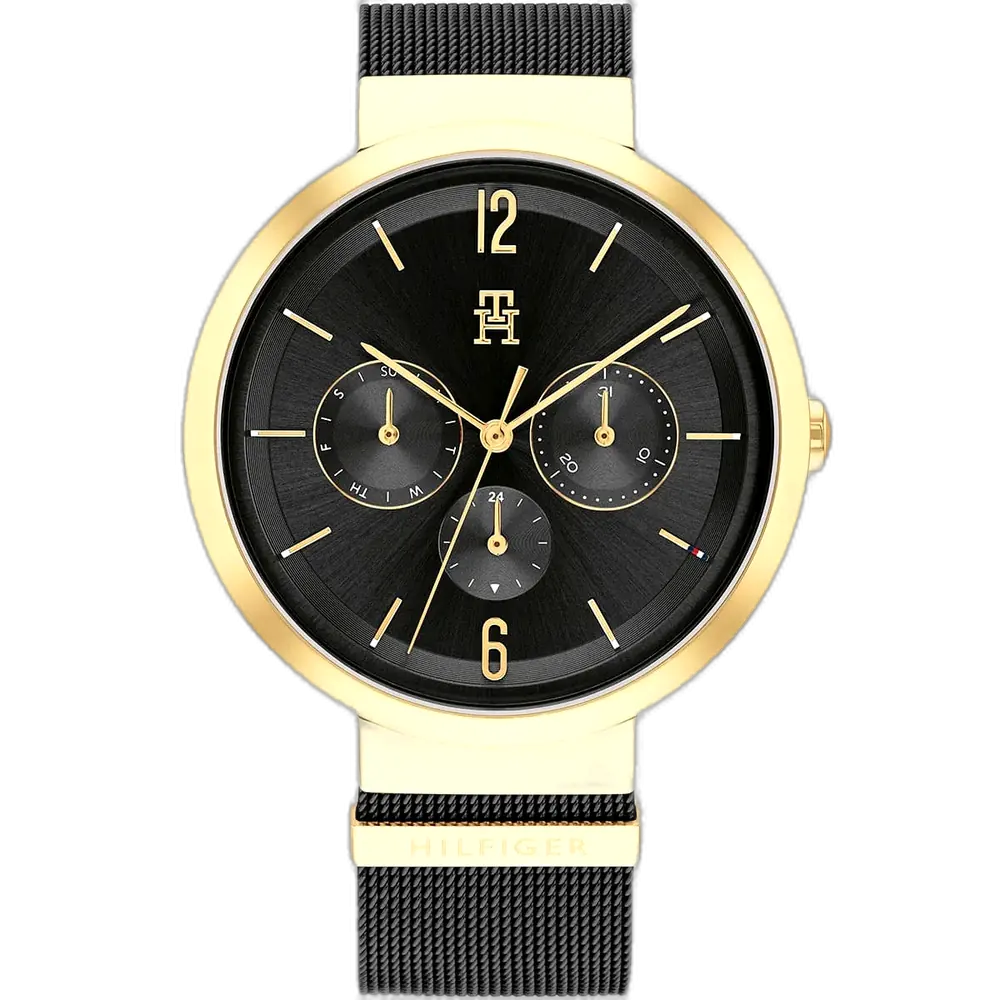 Tommy Hilfiger Watch Lidia For Women - 1782540, With Black Dial and Black Stainless Steel Bracelet