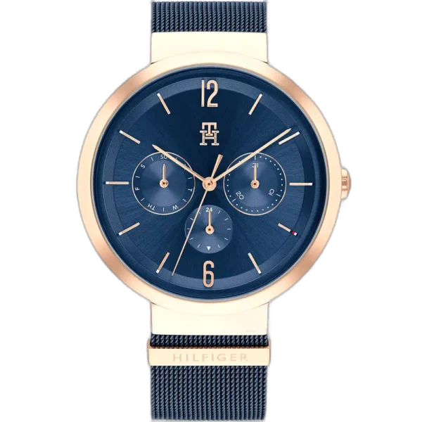 Original Tommy Hilfiger Watch TH.459.3.34.3320 For Ladies Lidia 1782541 With Blue dial Metal Mesh belt with Blue color