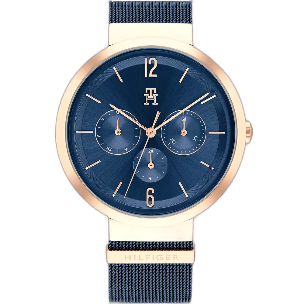 Original Tommy Hilfiger Watch TH.459.3.34.3320 For Ladies Lidia 1782541 With Blue dial Metal Mesh belt with Blue color