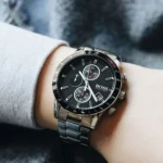 ⁦ساعة هوجو بوس رافال كرونوغراف للرجال 1513509 - مينا باللون الأسود⁩ - الصورة ⁦7⁩