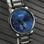 Hugo Boss Oxygen Watch For Men - 1513597, With Blue Dial - Image 5