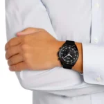 ⁦ساعة هوجو بوس انتنستي كرونوغراف للرجال 1513662 - مينا باللون الأسود⁩ - الصورة ⁦7⁩