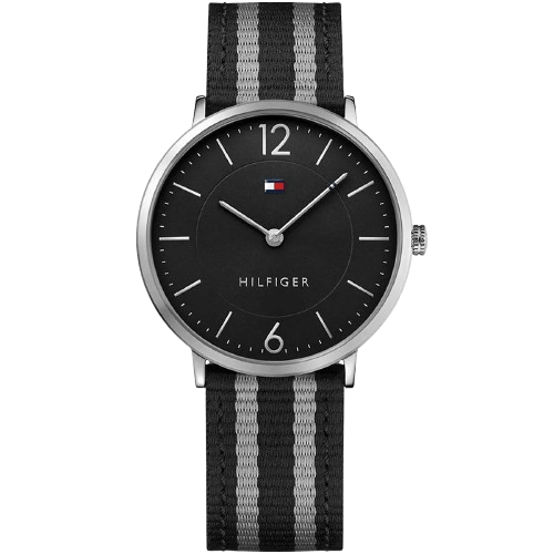 Tommy Hilfiger Watch Ultra Slim For Men - 1791329, With Black Dial