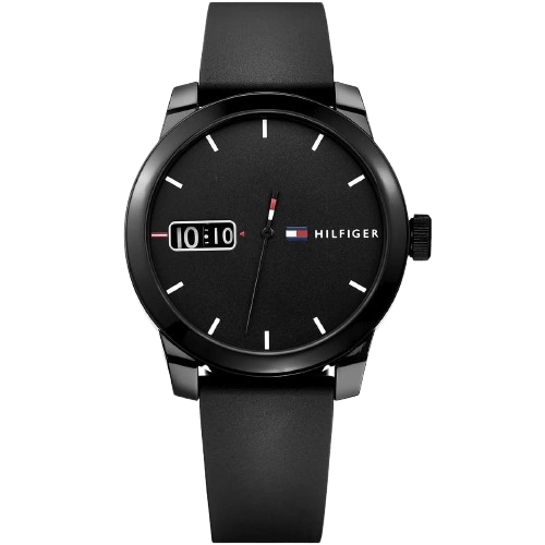 Tommy Hilfiger Watch Denim For Men - 1791382, With Black Dial