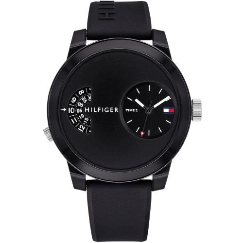 Tommy Hilfiger Watch Denim For Men - 1791555, With Black Dial