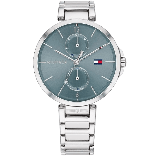 Tommy Hilfiger Watch Angela For Women - 1782126, With Blue Dial and Silver Stainless Steel Bracelet