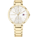 Tommy Hilfiger Watch Angela For Women - 1782128, With White Dial and Gold Stainless Steel Bracelet