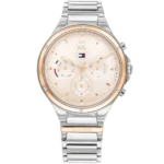 Tommy Hilfiger Watch Eve For Women - 1782279, With Rose Gold Dial and Silver Stainless Steel Bracelet