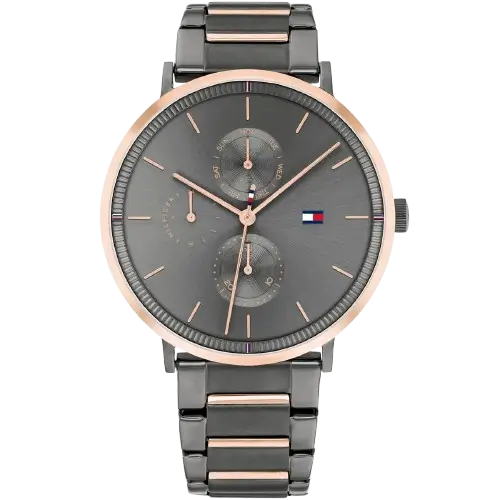 Tommy Hilfiger Watch Jenna For Women - 1782300, With Gray Dial and Two-Tone Stainless Steel Bracelet