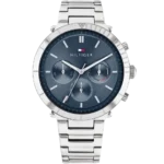 Tommy Hilfiger Watch Emery For Women - 1782349, With Blue Dial and Silver Stainless Steel Bracelet