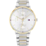 Tommy Hilfiger Watch Jenna For Women - 1782299, With Silver Dial and Two-Tone Stainless Steel Bracelet