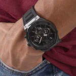 ⁦ساعة جيس مومنتم للرجال – GW0263G4، مينا سوداء⁩ - الصورة ⁦7⁩