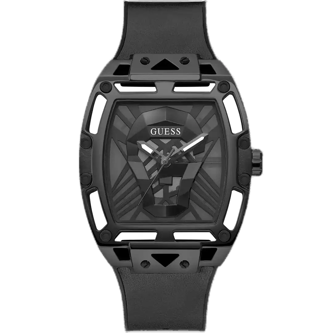 ساعة جيس للرجال GW0500G201_nobg ساعة جيس ليجند GW0500G2 للرجال، بمينا سوداء وهيكل أسود واستيك سيليكون أسود.