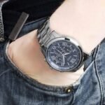 ⁦ساعة جيس هورايزون للرجال – W0379G3، مينا زرقاء متعددة الوظائف⁩ - الصورة ⁦4⁩