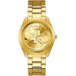 Guess G-Twist W1082L2 women's watch gold dial gold stainless steel bracelet Egypt authentic